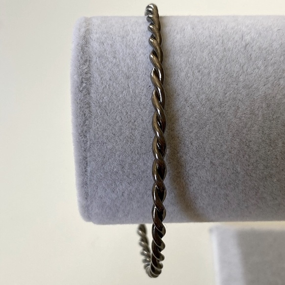 Jewelry - 925 Silver handmade rope twisted bangle